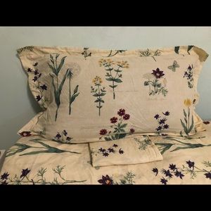 IKEA Botanical print Duvet Cover- Cal King